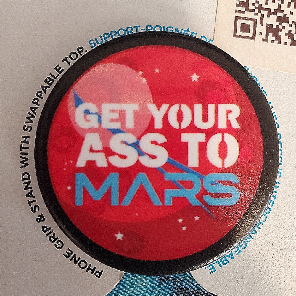 Get Your Ass to Mars pop socket